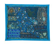 Sari Table Runner Embroidered Tapestry
