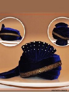 Blue Velvet Turban