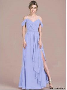 Georgette A-Line Gown