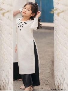 Kids Cotton Embroidery Salwar Kameez