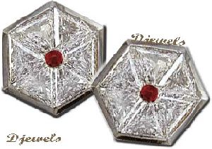 Diamond Cufflinks Octagon