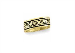 Gold Plated Celtic Mens Ring