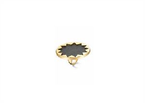 Gold Plated Leather Ring