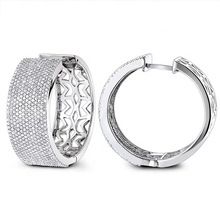 Pave with Hoop Earring