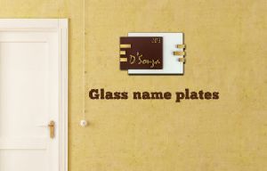 Glass Name Plates
