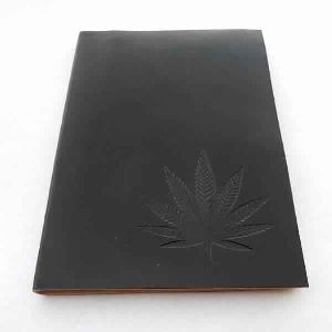 Black color hand bound goat TC leather journal sheet