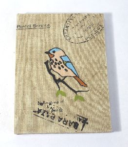 Hard cover canvas antique notebook