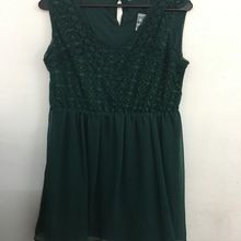 Stylish Green Lacy ladies tops
