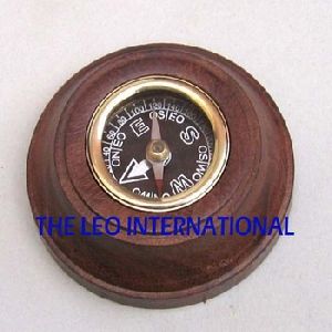 Antique look wooden Nautical compass