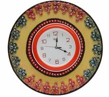 decorative wall clock handpainted