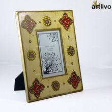 EMBOSSED Ivory Floral Photo Frame PF006