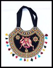 embroidery rajasthan mirror hand work tote bag