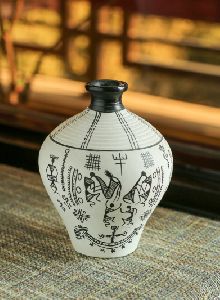 Terracotta Handpainted Vase