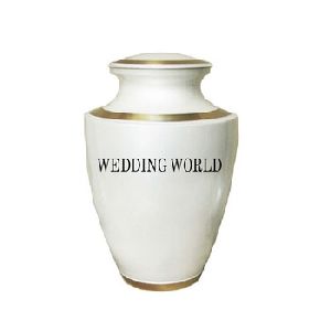 white urn vases