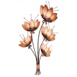 Wonderland Iron Painted Lotus Wall Decor