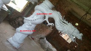 Fiber Chinese Dragon Pillar