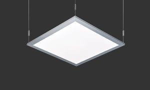 LED edge-lit luminaire with polycarbonate diffuser