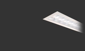 Recessed LED luminaires for use in hospital corridors