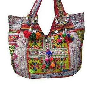Embroidery Matka Handbags travel and Shoulder Bag