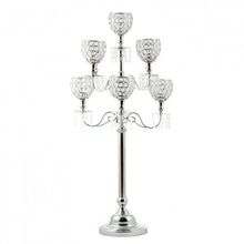 CRYSTAL 7 ARMS WEDDING CANDLE HOLDER