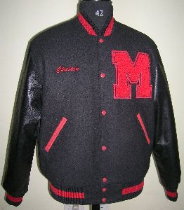 Classic Black Varsity Jacket with Patch