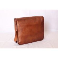 Genuine Leather Messenger Bag Handmade Notebook Tablet