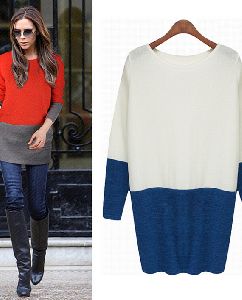 Long-Sleeved Casual Knit Dress