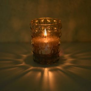 Dotted Glass Fragrance Candle Votive