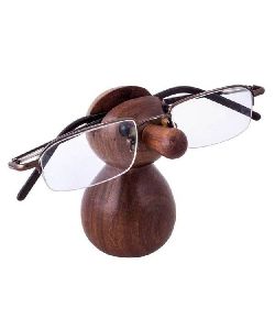 Wooden Face Eyeglass Holder Spectacles Stand
