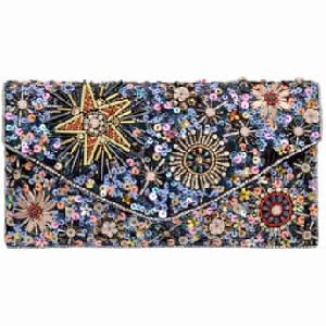 Star Embroidered Clutch