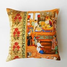 Mughal Court Cushion Cover