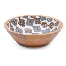 Wooden Round food serving bowl