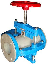 Open Body Pinch Valve with Rubber Sleeve