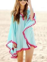 tassel Kaftan beachwear tunic top