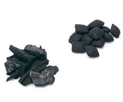 Hardwood, charcoal and briquettes