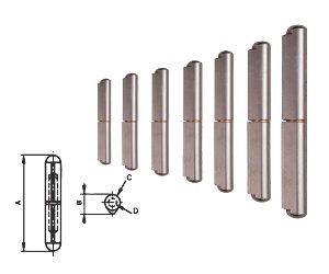 ROUND TOP WELD HINGE