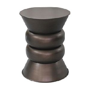 Aluminum Metal Bronze Side Table