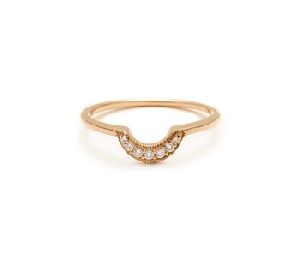 Gold Plated Curve Ring