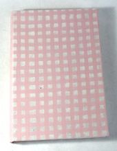 paper pattern pink checks cover notebook