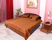 Kashmiri Embroidery Silk Bed Cover set