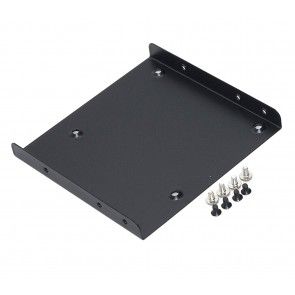 SAITECH IT 2 Pack Solid Steel SSD/HDD 2.5 to 3.5 Mounting Metal Bracket/Kit Silver Steel 