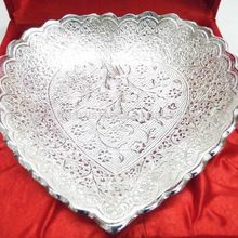 lovely silver plated brass tray