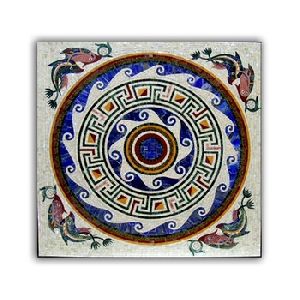 Marble Inlay Mosaic Table Top