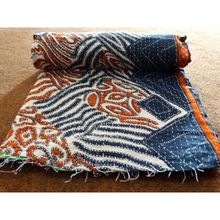 Vintage Reversible Throw Handmade Blanket