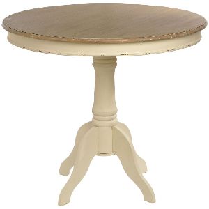 FRENCH STYLE ROUND WOOD DINING TABLE