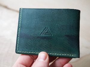 Leather Green Leather Coin Holder