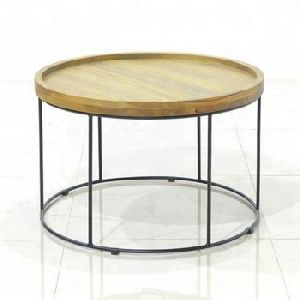 mango wood round Coffee Table