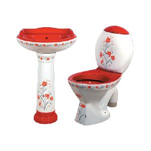 Printed Pedestal Wash Basin