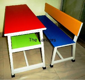 Coloured Kids School Bench