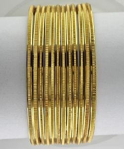 14 CARAT GOLD PLATED BANGLES